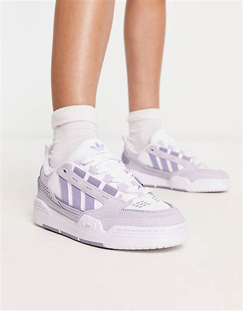 adidas originals adi 2000 trainers in lilac and white